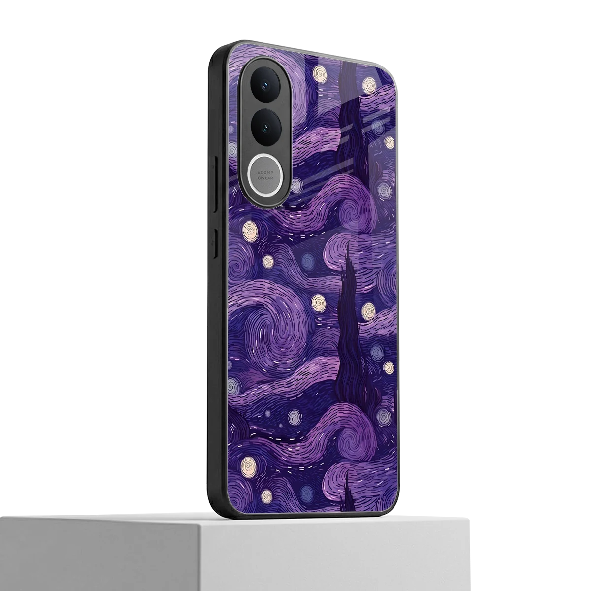 Nebula Galaxy vivo v70 fe mobile cover | shockproof glass phone case
