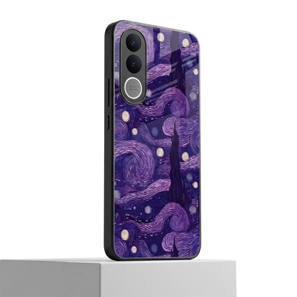 Nebula Galaxy vivo v70 fe mobile cover | shockproof glass phone case