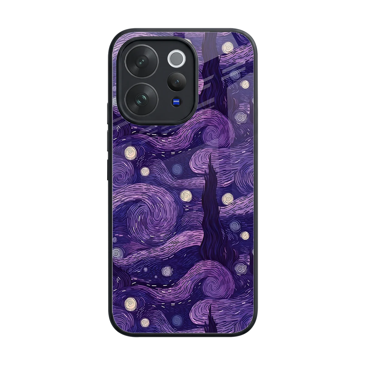 Nebula Galaxy back phone cover | glass case for vivo v70