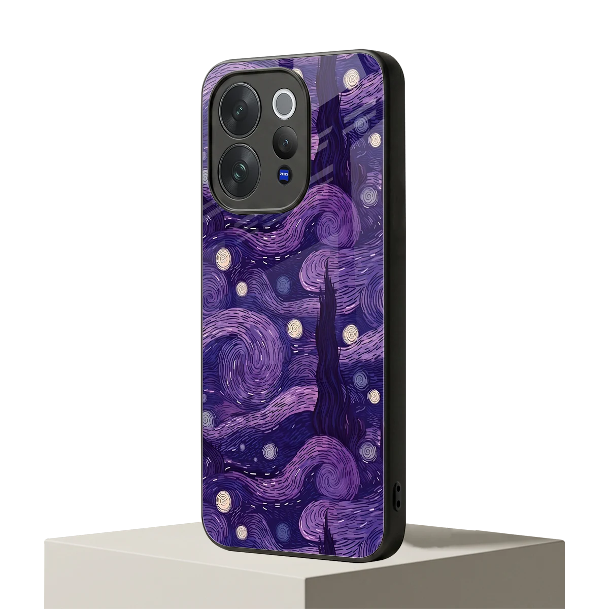 Nebula Galaxy vivo v70 mobile cover | shockproof glass phone case