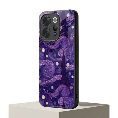 Nebula Galaxy vivo v70 mobile cover | shockproof glass phone case