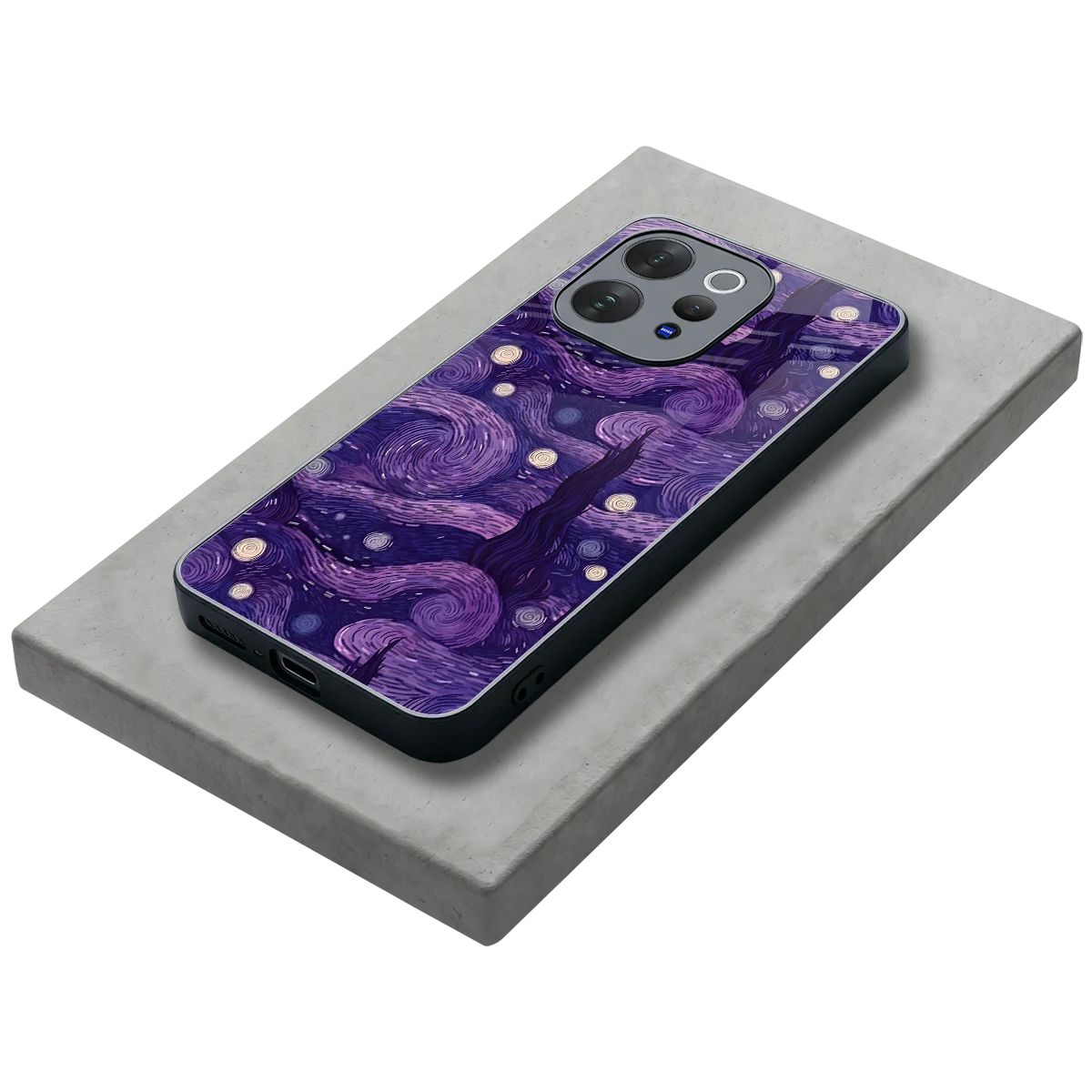 Nebula Galaxy stylish phone case for vivo v70 elite | glossy glass and slim fit