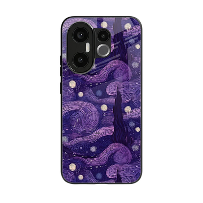 Nebula Galaxy back phone cover | glass case for vivo x200 fe