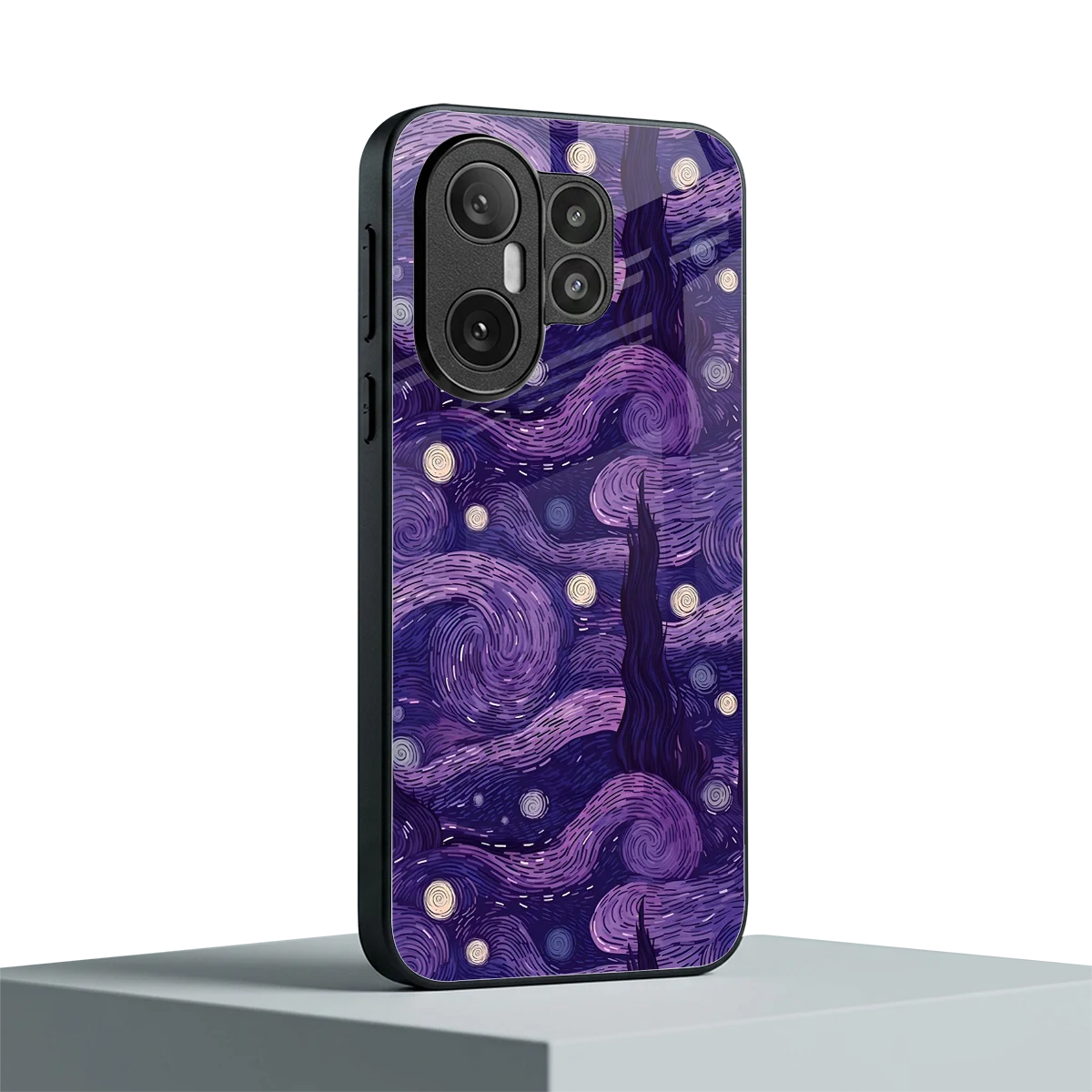 Nebula Galaxy vivo x200 fe mobile cover | shockproof glass phone case