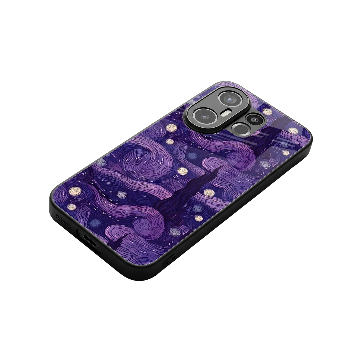 Nebula Galaxy stylish phone case for vivo x200 fe | glossy glass and slim fit