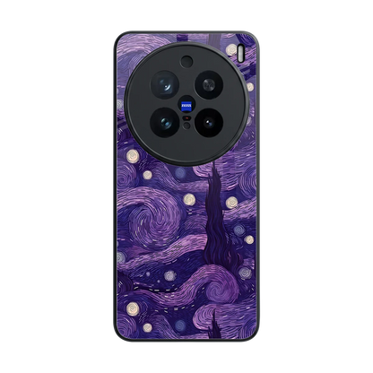 Nebula Galaxy back phone cover | glass case for vivo x200 pro