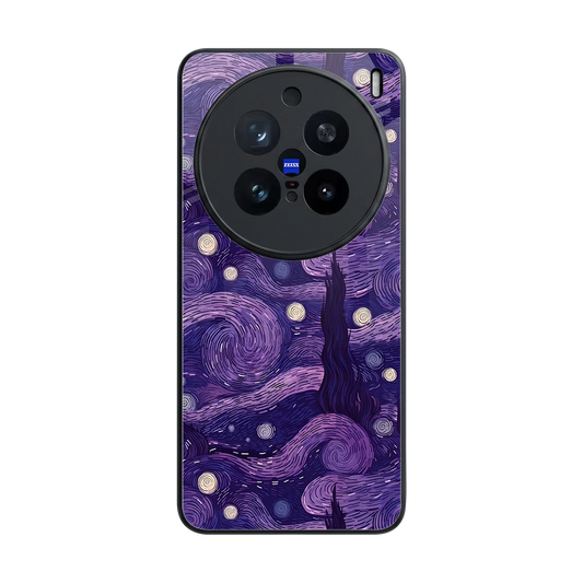 Nebula Galaxy back phone cover | glass case for vivo x200 pro