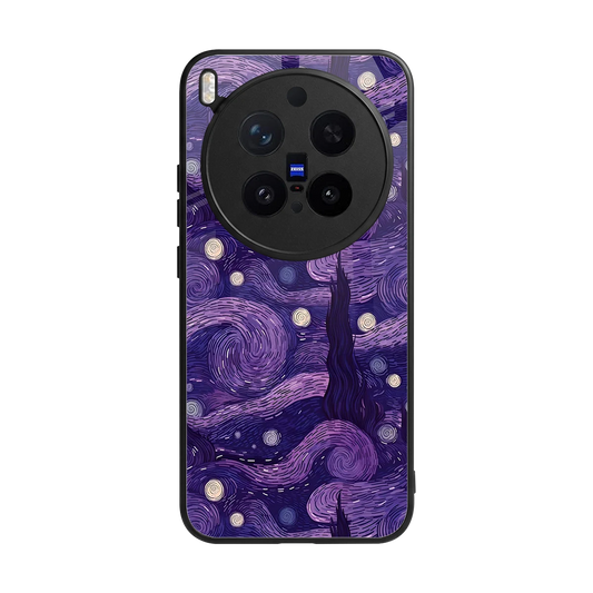 Nebula Galaxy back phone cover | glass case for vivo x300 pro