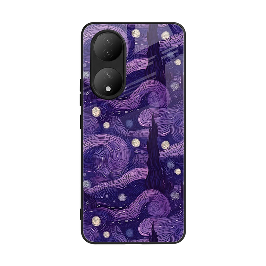Nebula Galaxy back phone cover | glass case for Vivo-y100