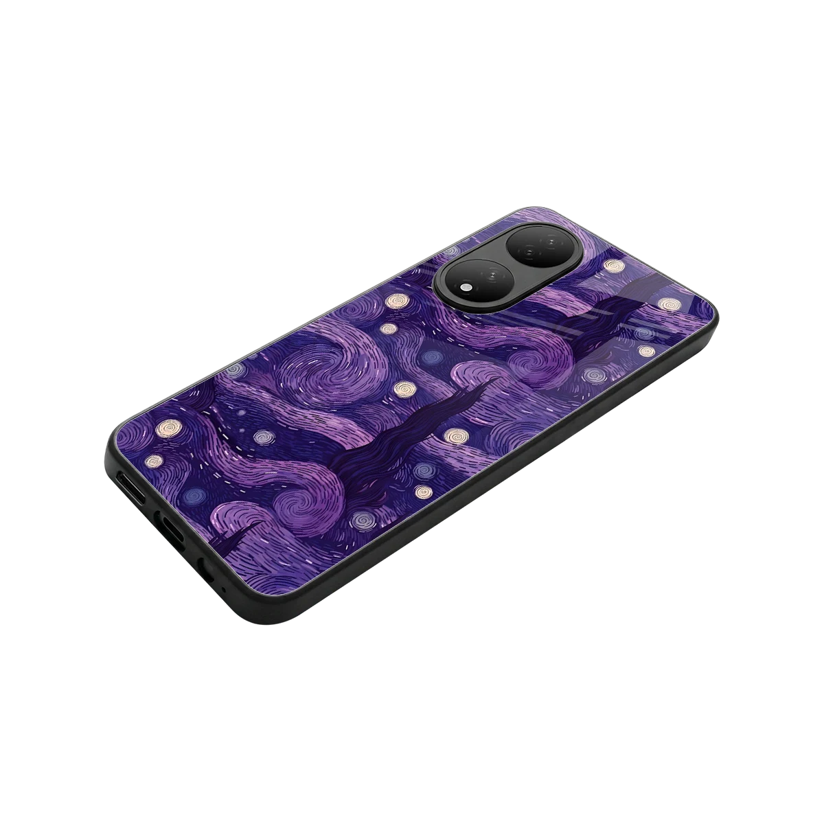 Nebula Galaxy stylish phone case for Vivo-y100 | glossy glass and slim fit