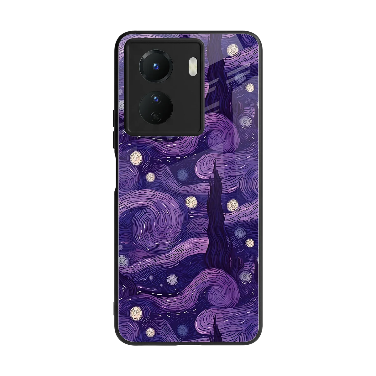 Nebula Galaxy back phone cover | glass case for vivo y16