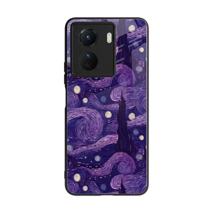 Nebula Galaxy back phone cover | glass case for vivo y16