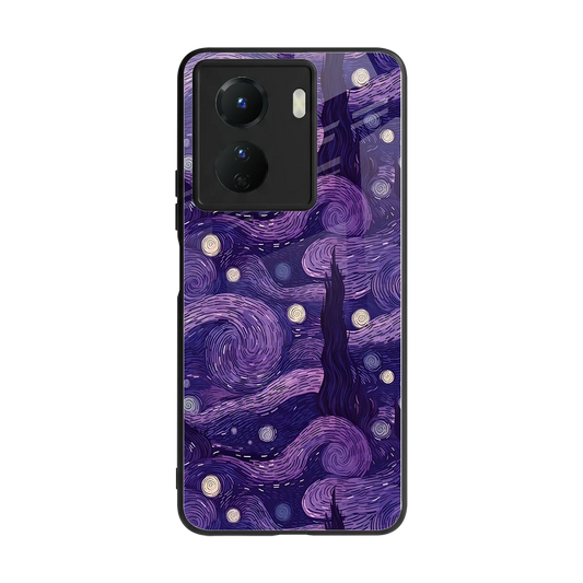 Nebula Galaxy back phone cover | glass case for vivo y16