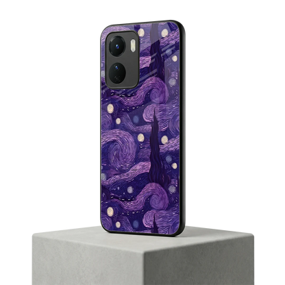 Nebula Galaxy vivo y16 mobile cover | shockproof glass phone case