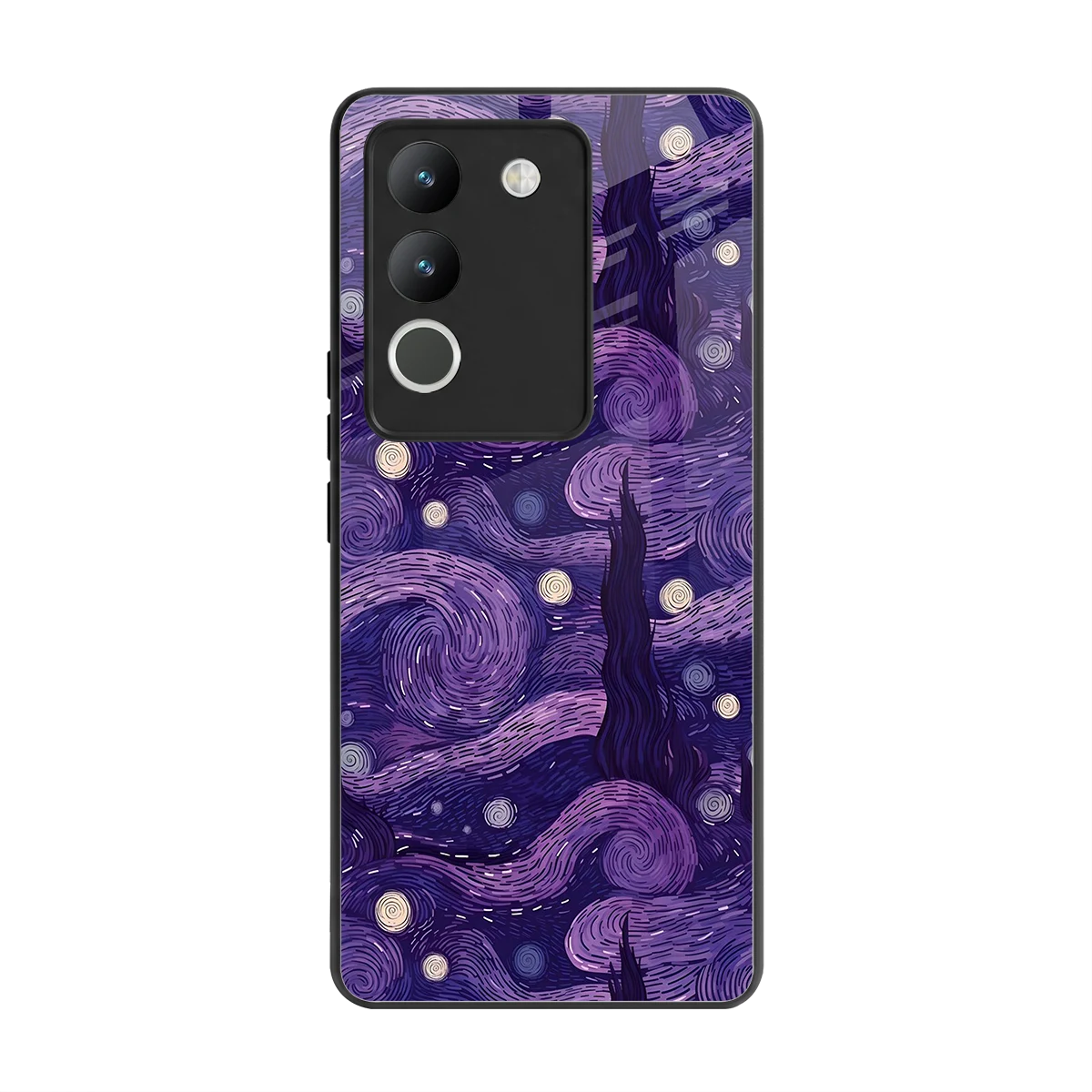 Nebula Galaxy back phone cover | glass case for vivo y200 5g
