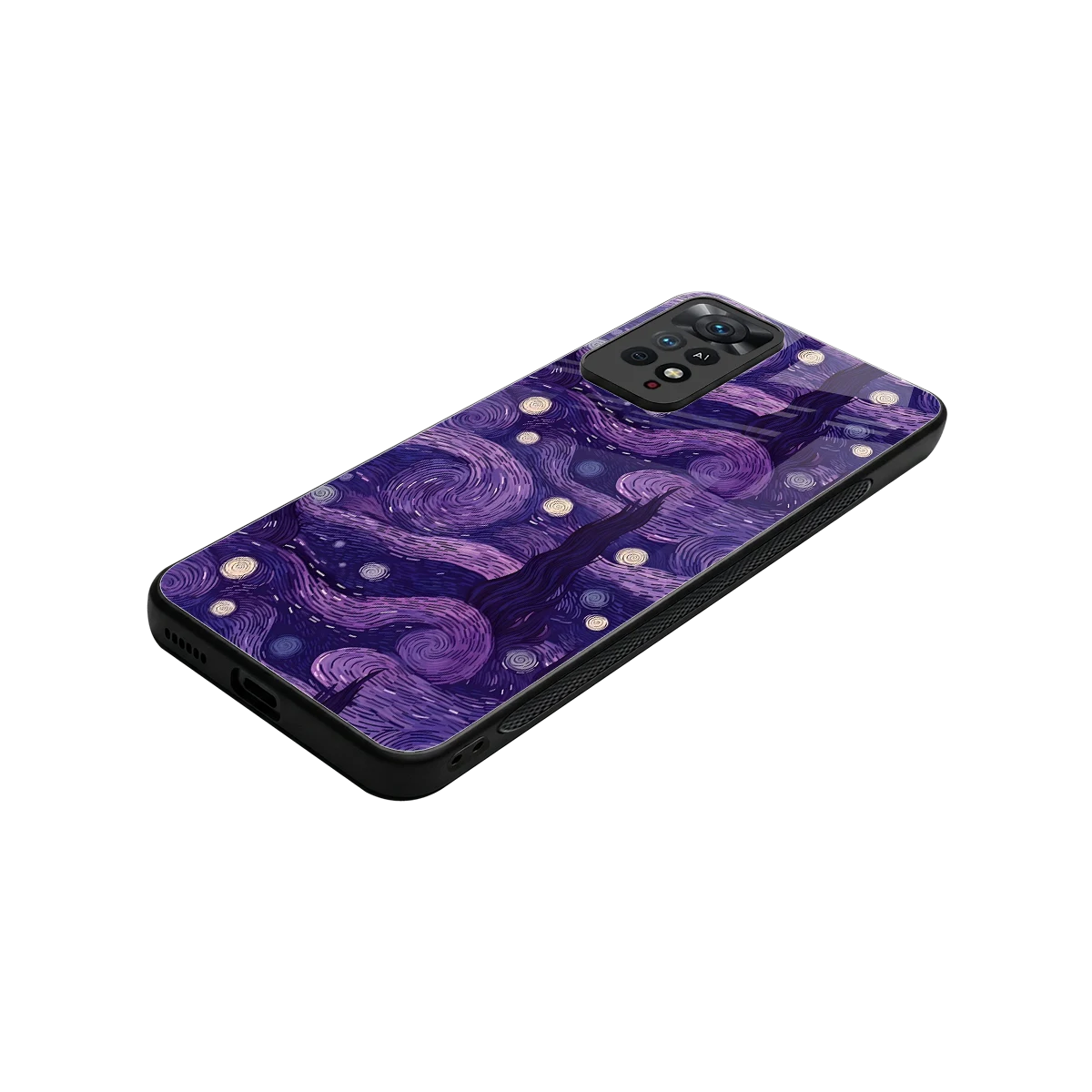 Nebula Galaxy stylish phone case for redmi note 11 pro | glossy glass and slim fit