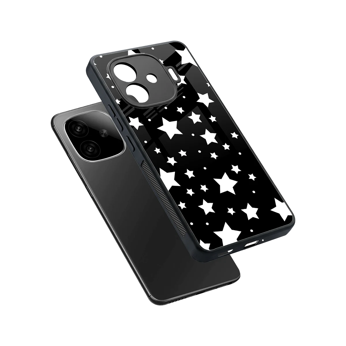 Nebula sleek iqoo neo 10r 5g cover with tempered glass back and TPU edges