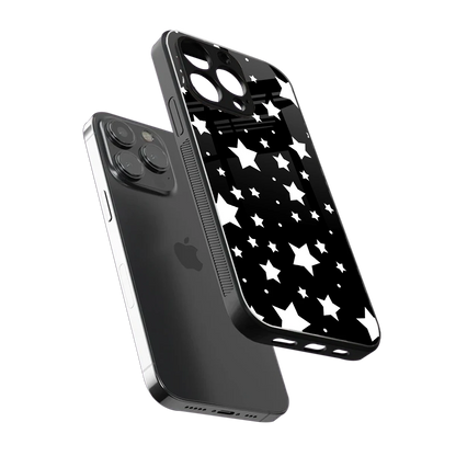 Nebula sleek iphone 14 pro max cover with tempered glass back and TPU edges