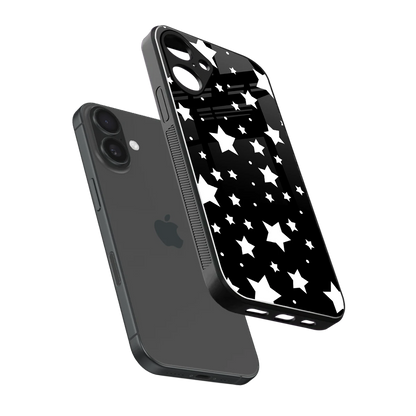 Nebula sleek iphone 16 plus cover with tempered glass back and TPU edges