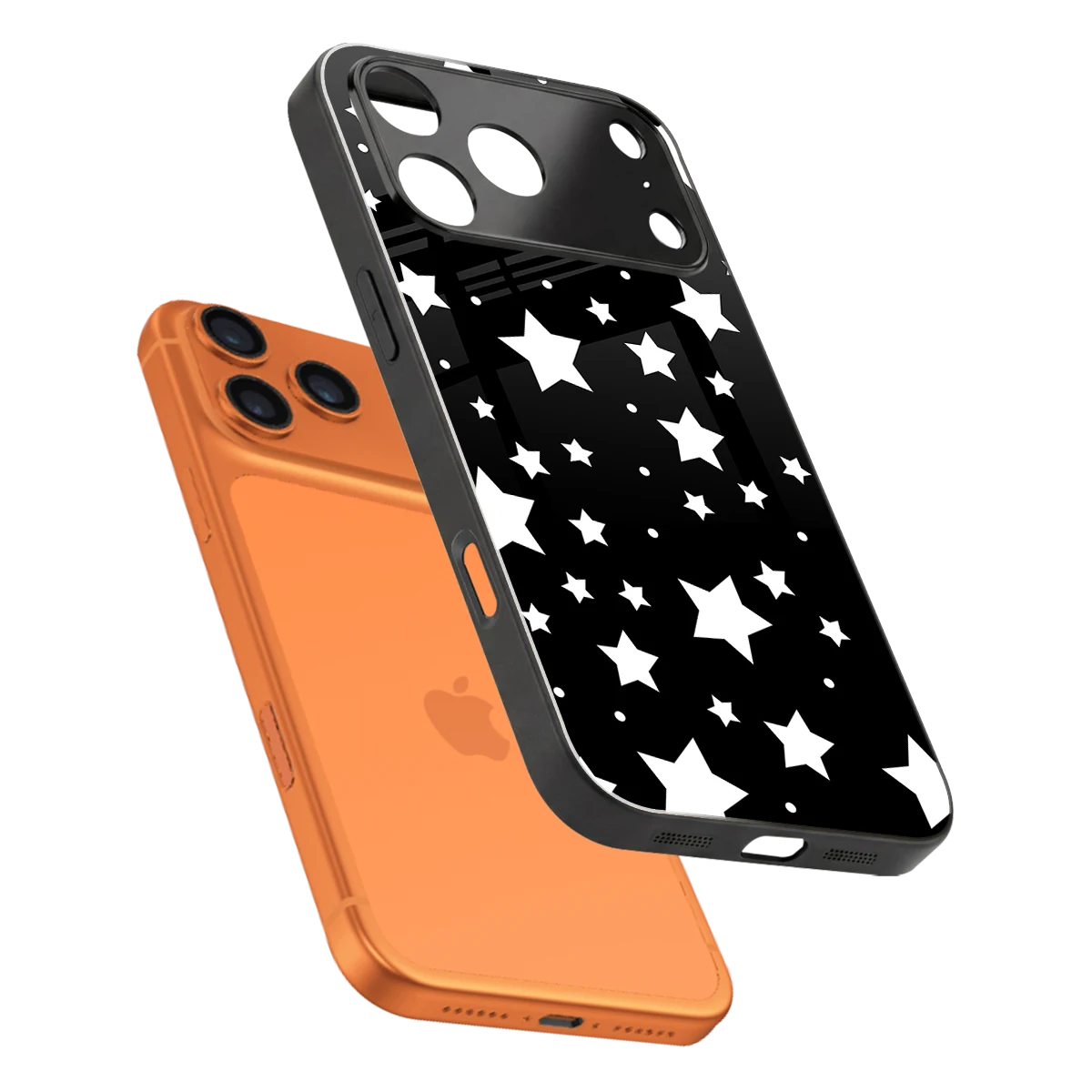 Nebula sleek iphone 17 pro cover with tempered glass back and TPU edges