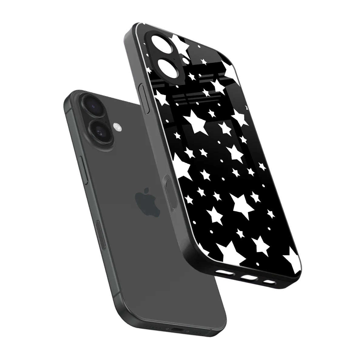 Nebula sleek iphone 17 cover with tempered glass back and TPU edges