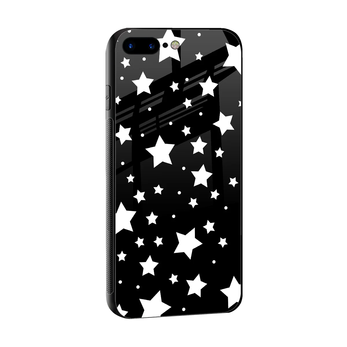 Nebula sleek iphone 8 plus cover with tempered glass back and TPU edges
