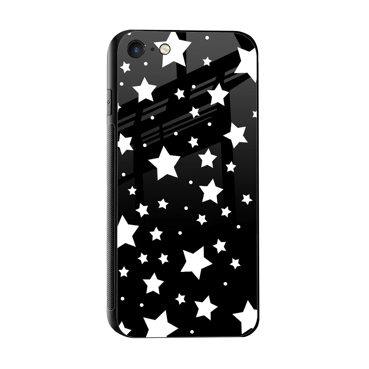 Nebula sleek iphone 7 cover with tempered glass back and TPU edges