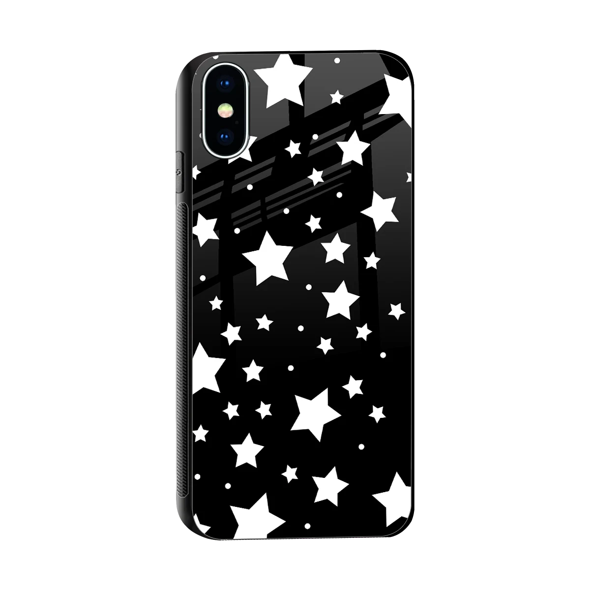 Nebula sleek iphone x cover with tempered glass back and TPU edges