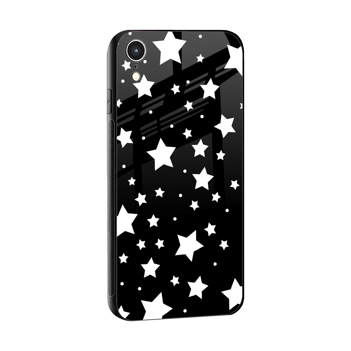 Nebula sleek iphone xr cover with tempered glass back and TPU edges