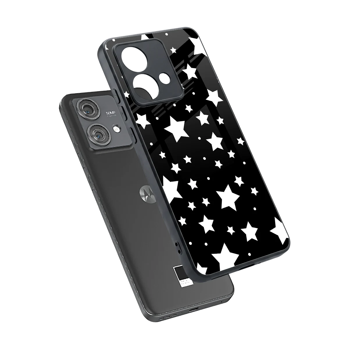 Nebula sleek motorola edge 40 neo 5g cover with tempered glass back and TPU edges