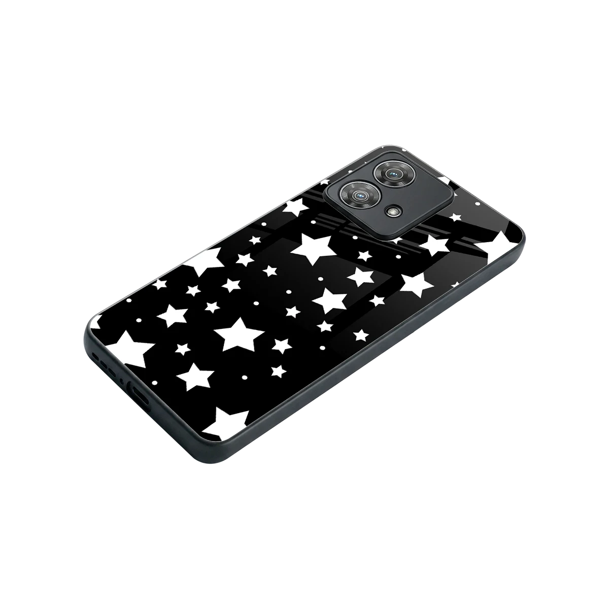 Nebula stylish phone case for motorola edge 40 neo 5g | glossy glass and slim fit