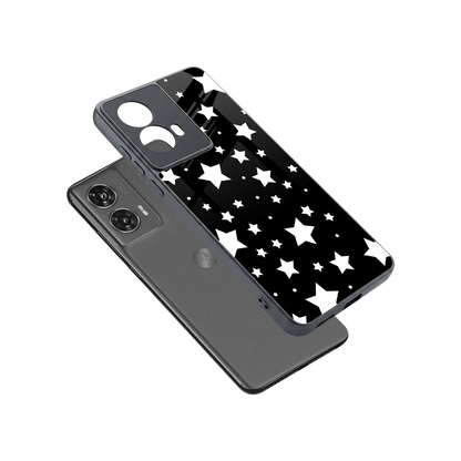 Nebula sleek motorola edge 50 fusion cover with tempered glass back and TPU edges