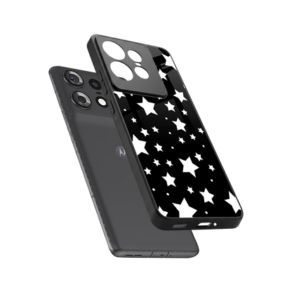 Nebula sleek motorola edge 50 pro cover with tempered glass back and TPU edges