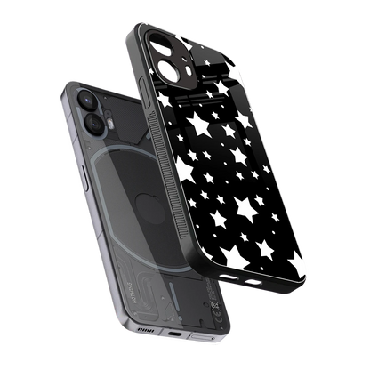 Nebula sleek nothing phone 2 cover with tempered glass back and TPU edges