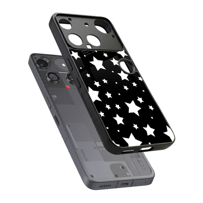 Nebula sleek nothing phone 3 cover with tempered glass back and TPU edges