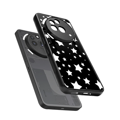 Nebula sleek nothing phone 3a pro cover with tempered glass back and TPU edges