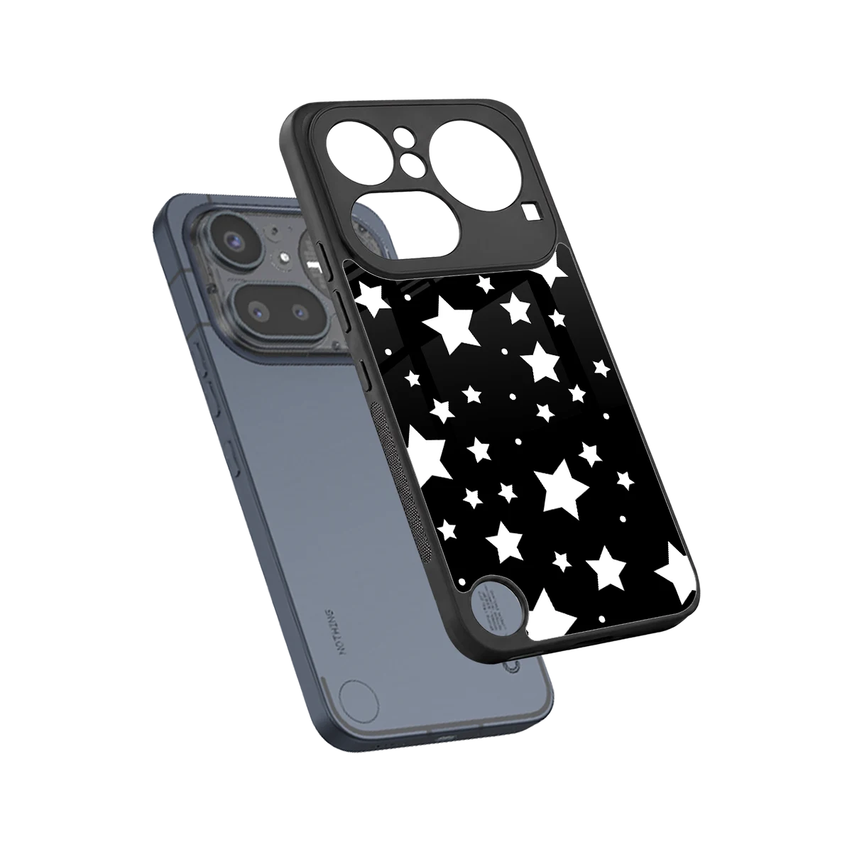 Nebula sleek nothing phone 4a pro cover with tempered glass back and TPU edges