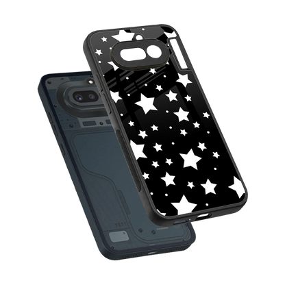 Nebula sleek nothing phone 4a cover with tempered glass back and TPU edges