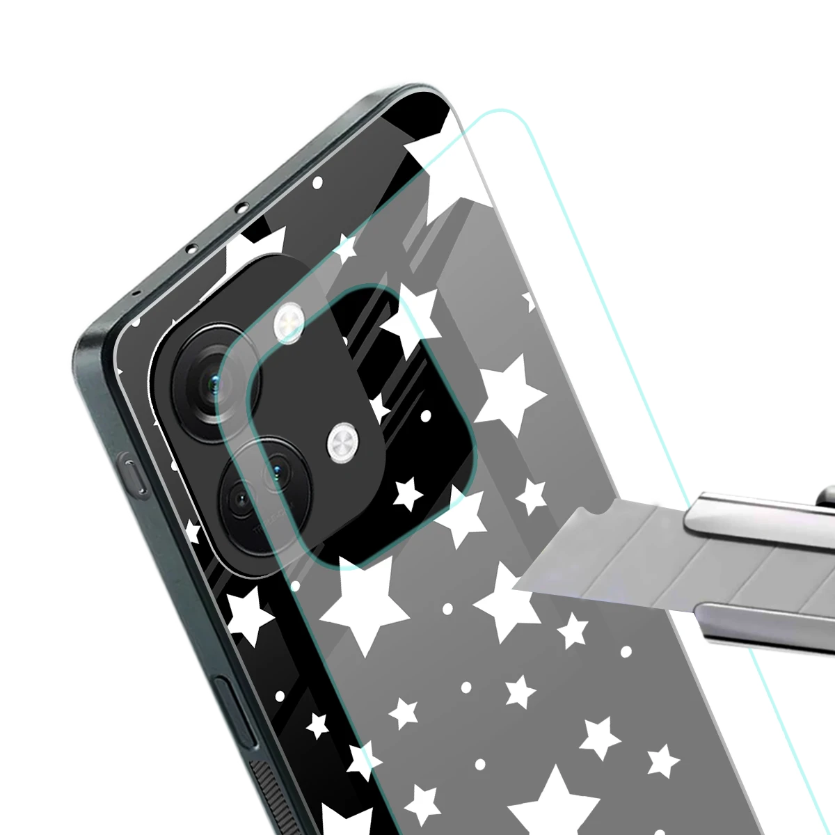 Nebula stylish phone case for oneplus nord 3 | glossy glass and slim fit