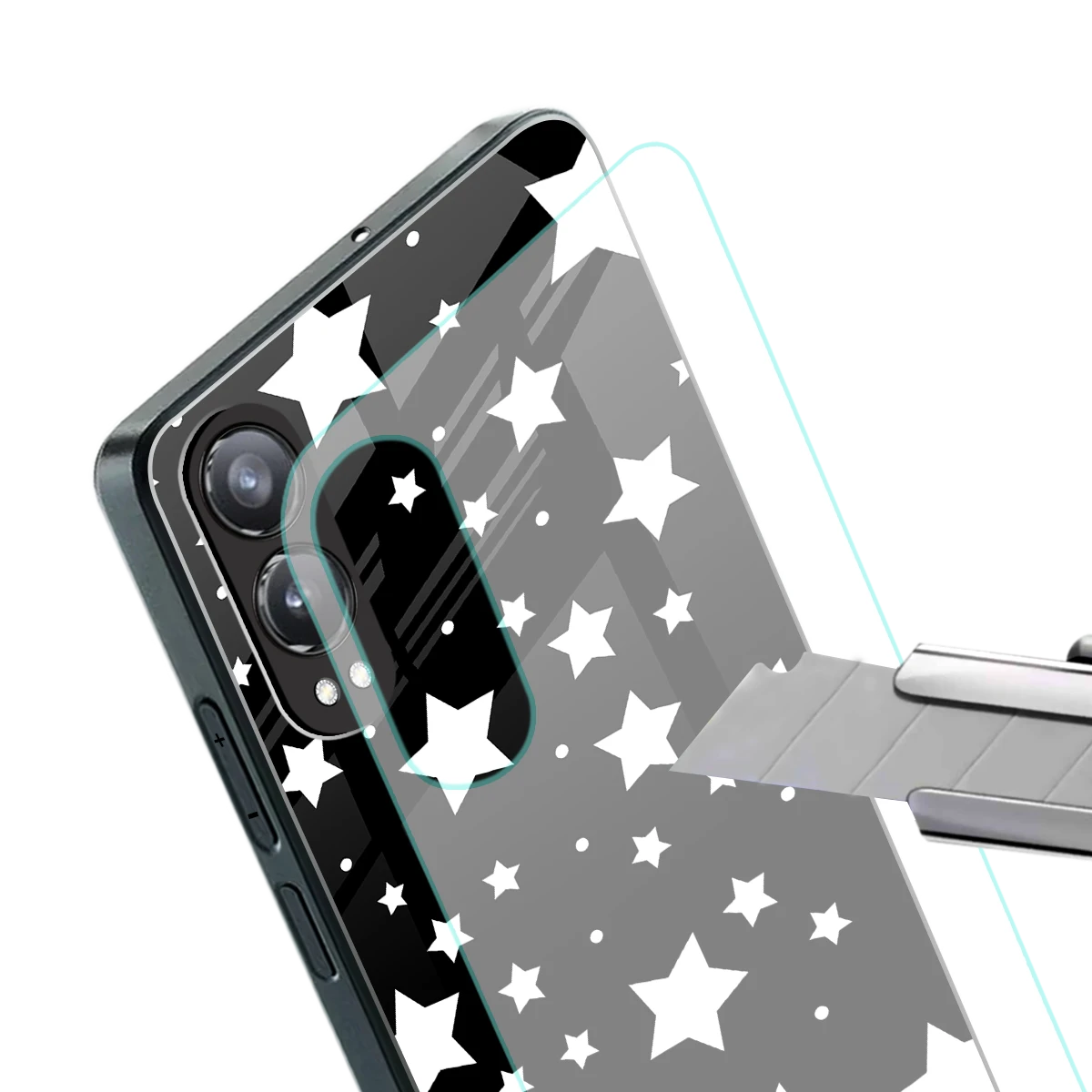 Nebula stylish phone case for oneplus nord ce 4 lite | glossy glass and slim fit