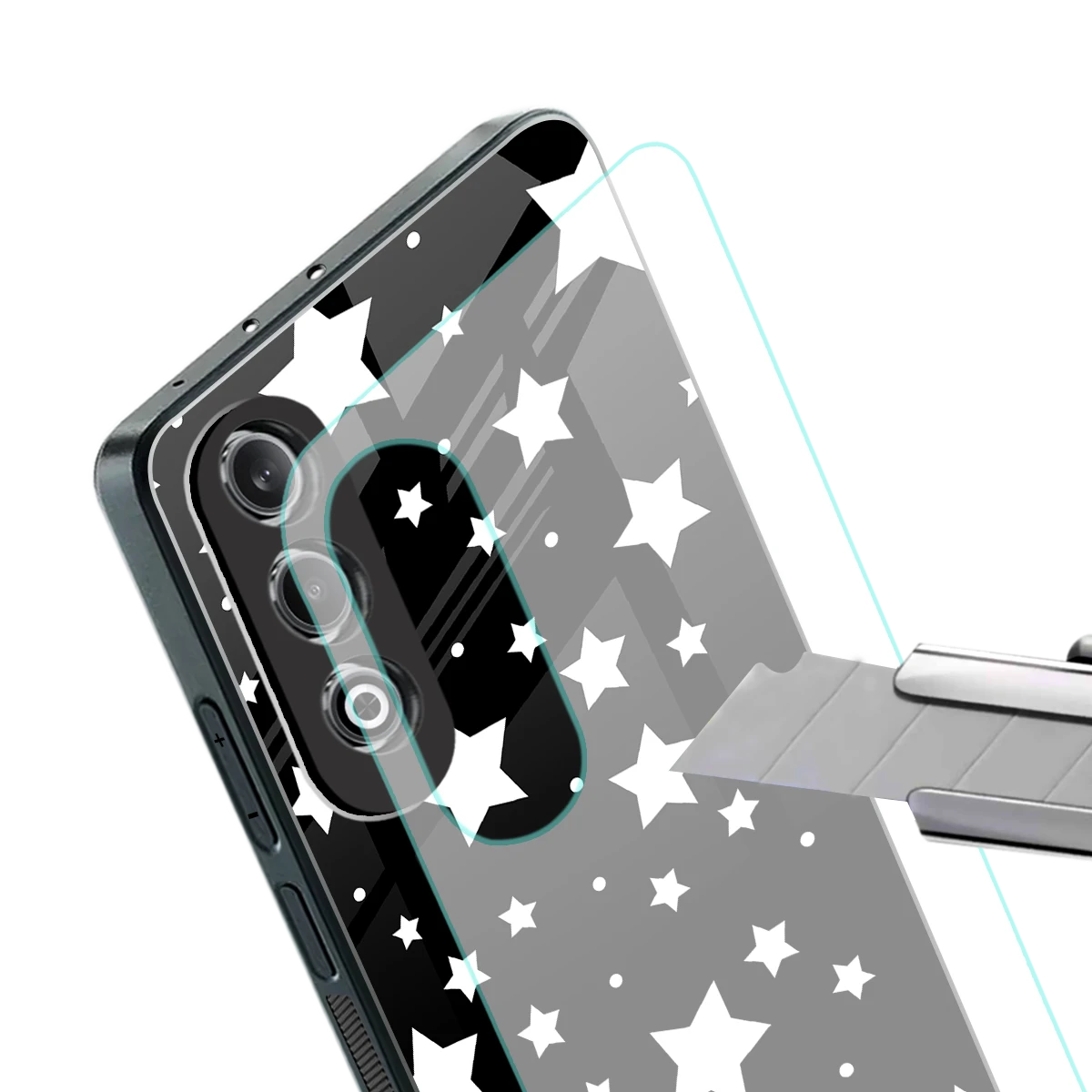 Nebula stylish phone case for oneplus nord ce 4 | glossy glass and slim fit
