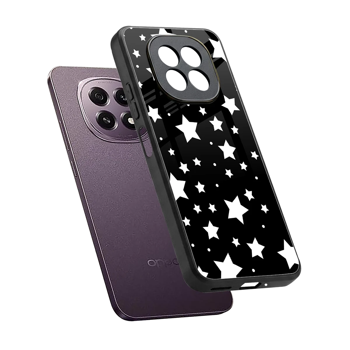 Nebula sleek oppo f29 5g cover with tempered glass back and TPU edges