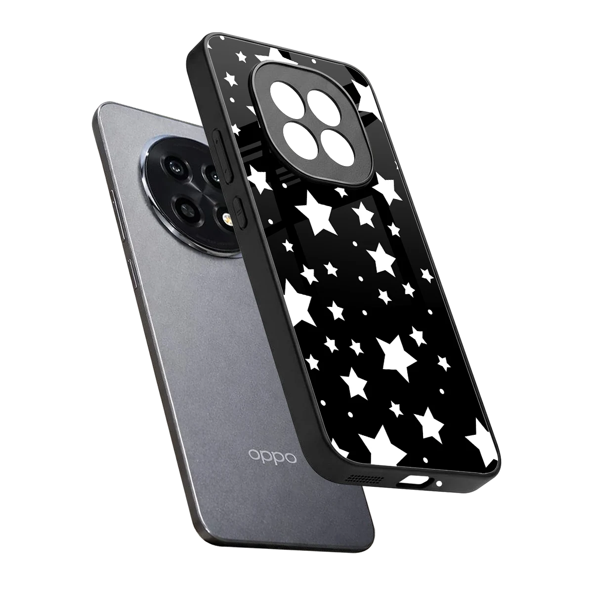 Nebula sleek oppo f29 pro 5g cover with tempered glass back and TPU edges