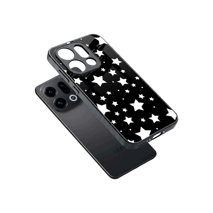 Nebula sleek oppo find x9 cover with tempered glass back and TPU edges