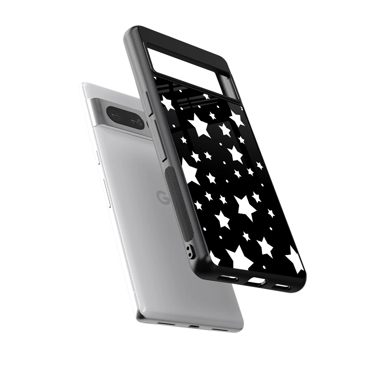 Nebula sleek google pixel 7 pro cover with tempered glass back and TPU edges