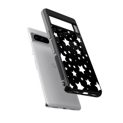 Nebula sleek google pixel 8 pro cover with tempered glass back and TPU edges