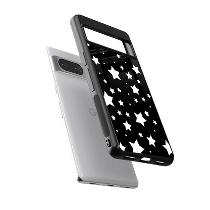 Nebula sleek google pixel 8 cover with tempered glass back and TPU edges