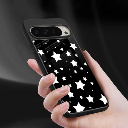 Nebula sleek google pixel 9 pro cover with tempered glass back and TPU edges