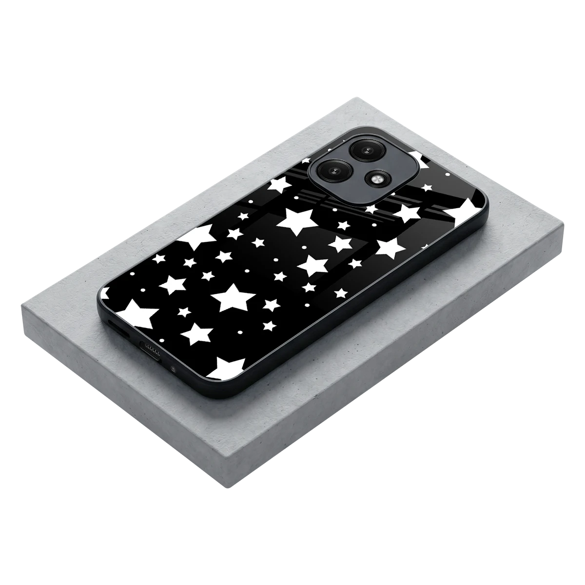 Nebula stylish phone case for redmi 12 5g | glossy glass and slim fit