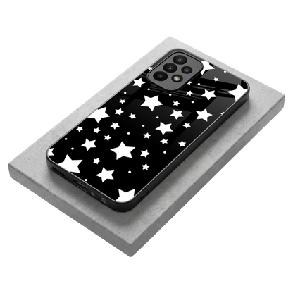 Nebula stylish phone case for samsung galaxy a23 | glossy glass and slim fit